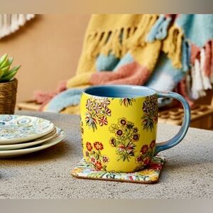 ANTHROPOLOGIE Jylin Mug Floral Botanical